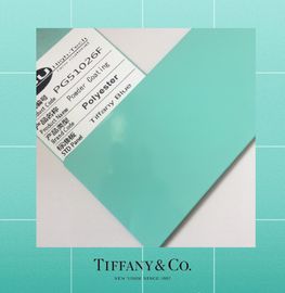 สีฝุ่นอีพ็อกซี่ RAL สี 10% Matte Tiffany Co Blue ใช้ในร่มและกลางแจ้ง