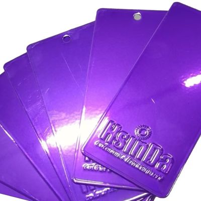 สีม่วงแคนดี้สดใสเคลือบผง UV ทนทานต่อสภาพแวดล้อมที่เป็นมิตรต่อสิ่งแวดล้อมสำหรับจักรยาน