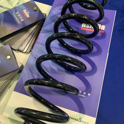 RAL9005 สีดํากระจ่างสี Epoxy Polyester Powder Coating สําหรับสปริงรถ