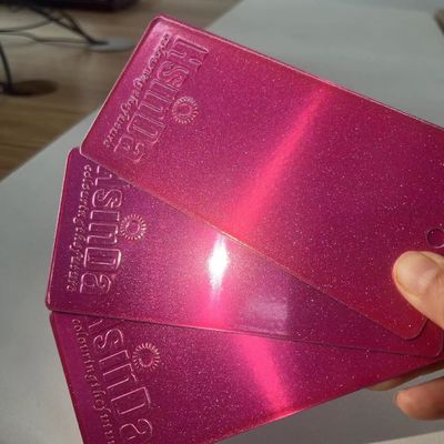 สีชมพูสีชมพู โพลิเอสเตอร์ Powder Coating สําหรับ อิเล็กทรอนิกส์ อุตสาหกรรมรถยนต์