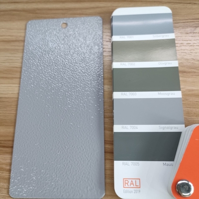 สีเคลือบผงโพลีเอสเตอร์แบบทนทานต่อสภาพอากาศ สีเทา RAL 7004 แบบลายย่น สำหรับตู้ไฟฟ้า