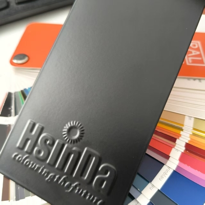 สีที่ทนทานต่ออากาศ สีหรู RAL9005 แมท พอลิเอสเตอร์
